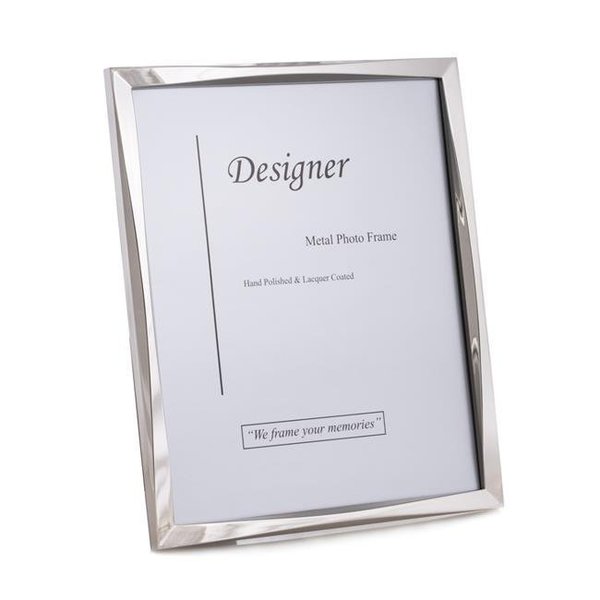 Bey Berk International Bey-Berk International SF113-11 5 x 7 in. Silver Tone Picture Frame with Easel Back SF113-11